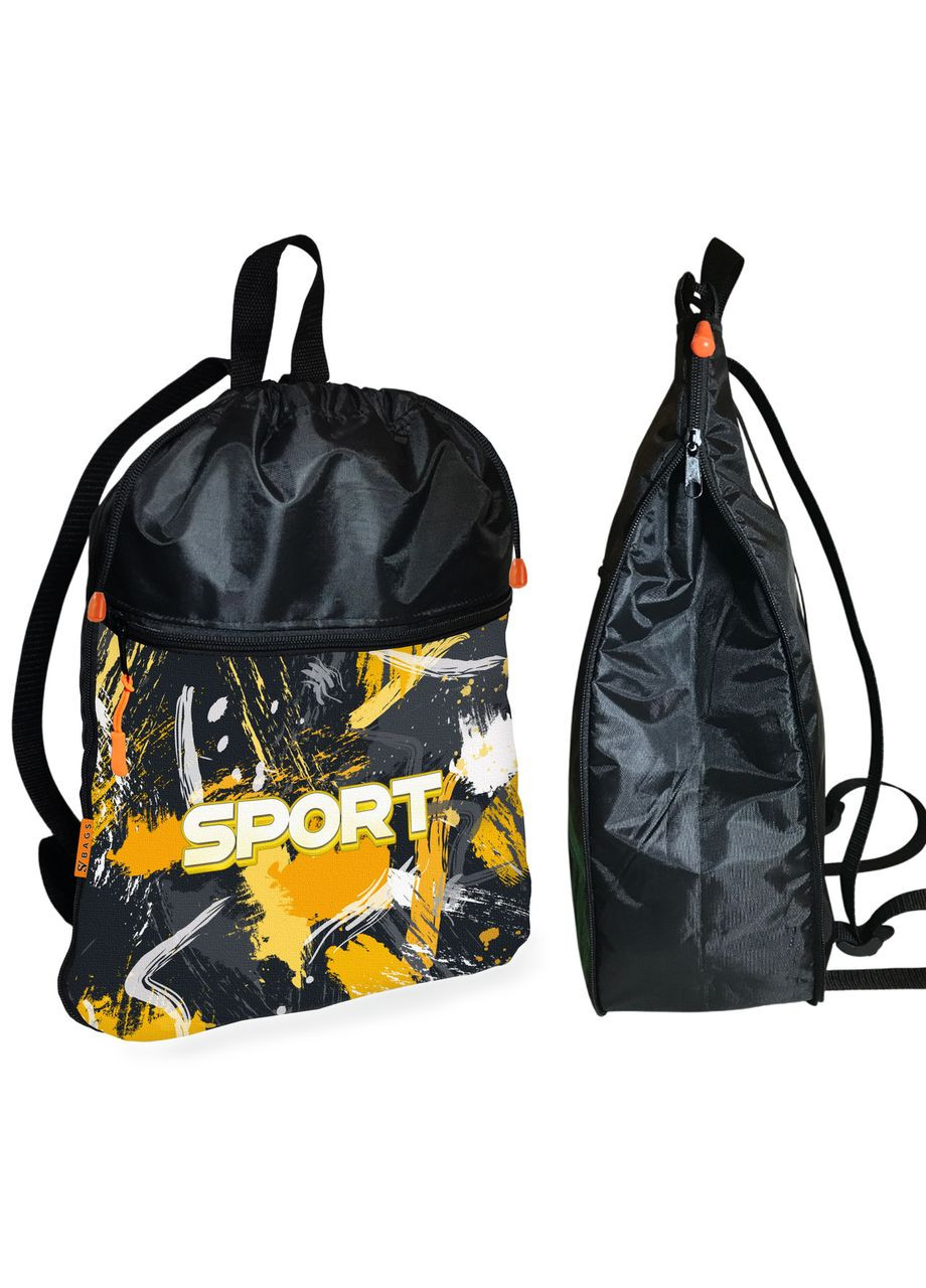 Рюкзак-мішок для взуття, спортивної форми Sport дитяча сумка для змінки з розширювачем No Brand (325450272)