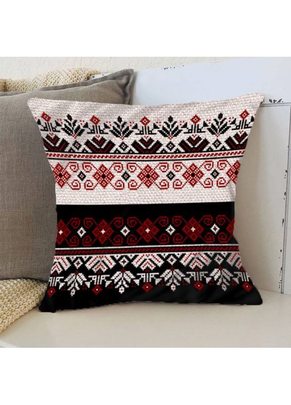 Подушка 3D Народні візерунки 2821_E 13060 50х50 см FlexDress (368783767)