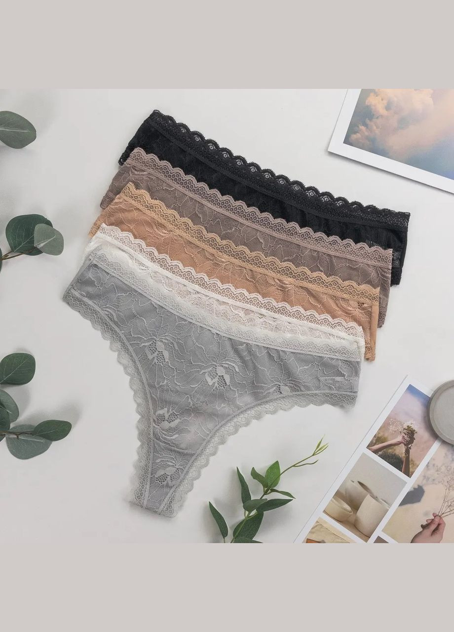 Трусы-стринги батал 5 шт Nicoletta (304740991)