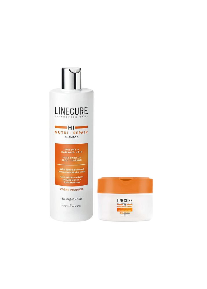 Набір шампунь та маска для відновлення волосся Linecure Hipertin (352177727)