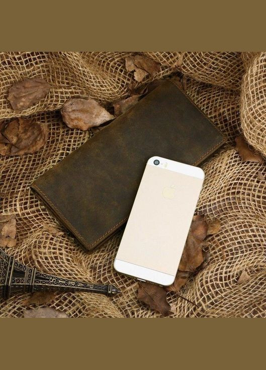 Гаманець чоловічий 14228 вінтажна шкіра Коричневий Vintage (329147815)