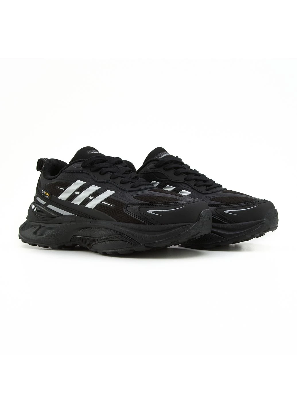Чорні кросівки чоловічі adidas mts pro gore-tex black silver адідас мтс про чорні демісезон No Brand