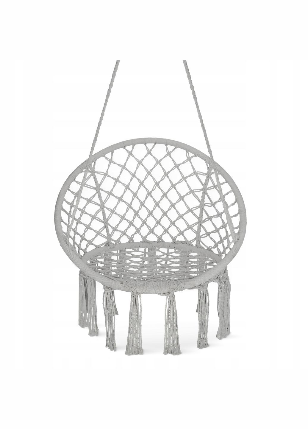 Кресло-качалка Boho Dream 80 см подвесная, плетеная Grey () 4FIZJO P-5905973404525 (332796517)