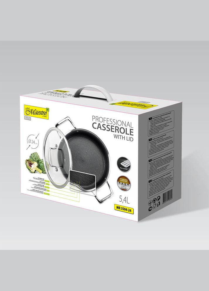 Кастрюля с крышкой 5,4л 350424-MR Maestro (316515648)