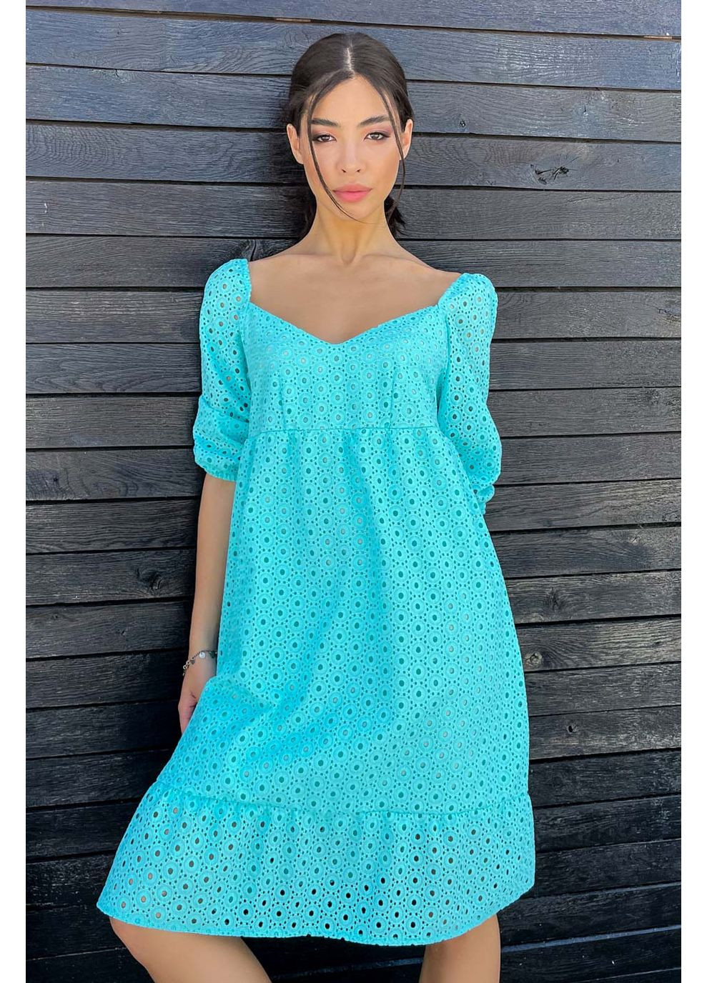 Бирюзовое платье 1772.4763 Seventeen