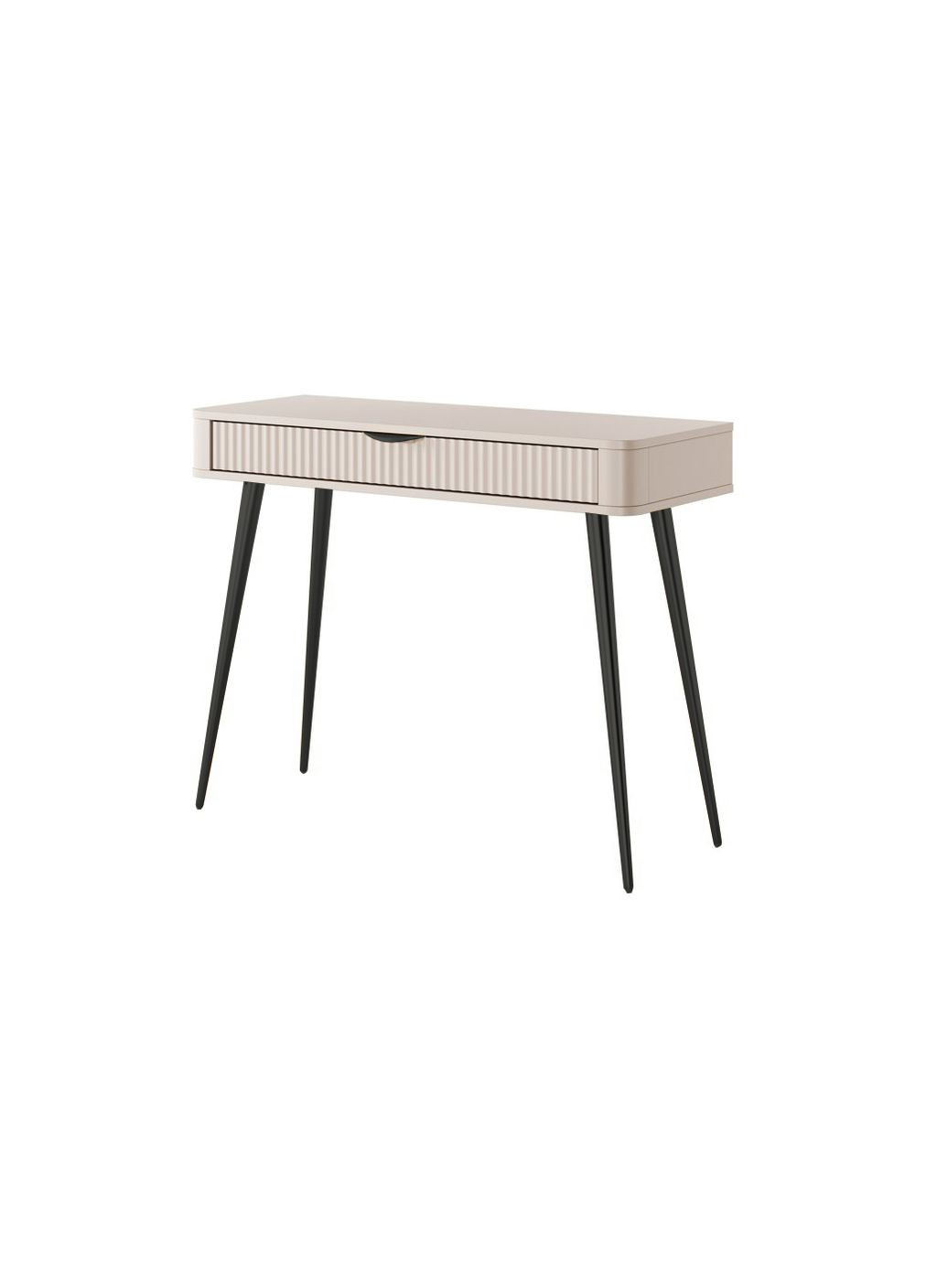 Стол туалетный Ланте/Lante 1S/100 с 1 ящиком и черными ножками Беж (PFH-091170) Perfect Home (367736354)
