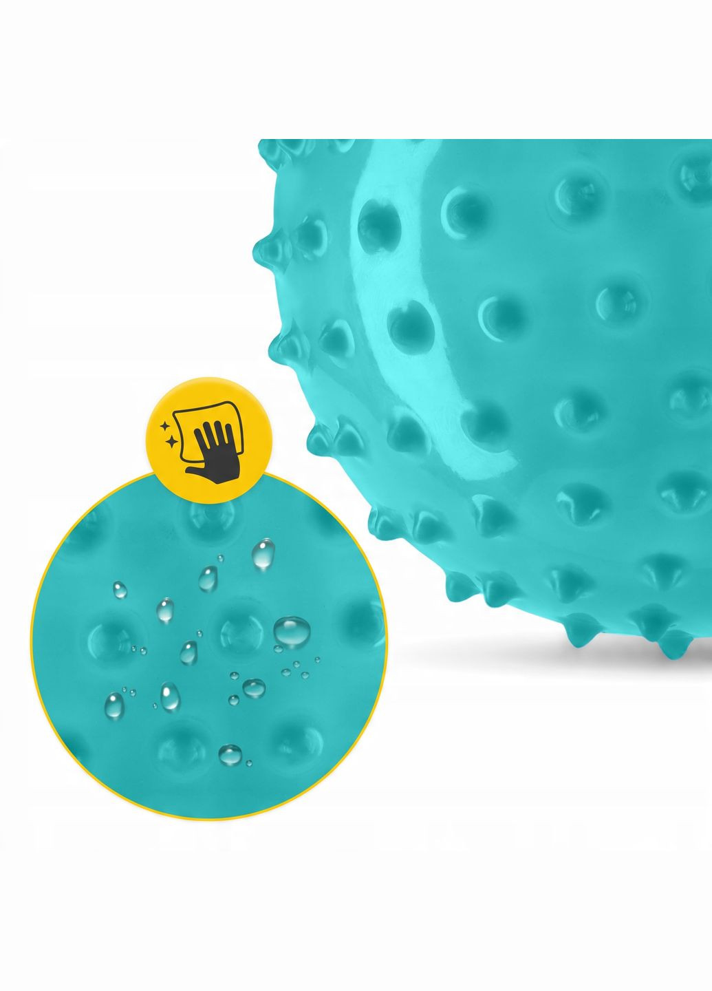 Мяч для пилатеса, йоги, реабилитации 20 см (массажный) Mint (P-5905973406093) 4FIZJO (345647628)