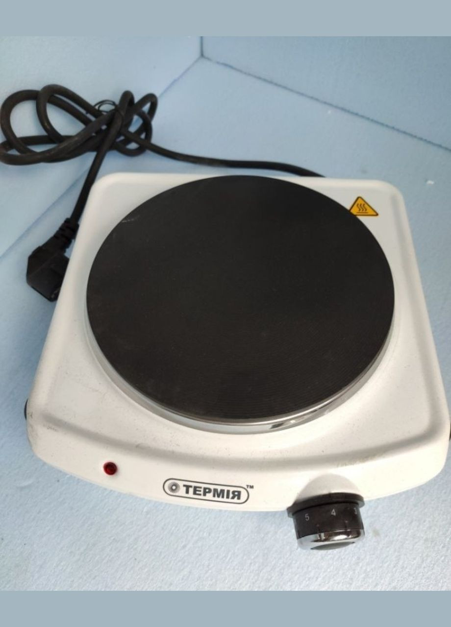 Электроплитка ЭПЧ – 1,5 кВт (конфорка чугунная, белый/коричневый) ТЕРМІЯ (317592238)