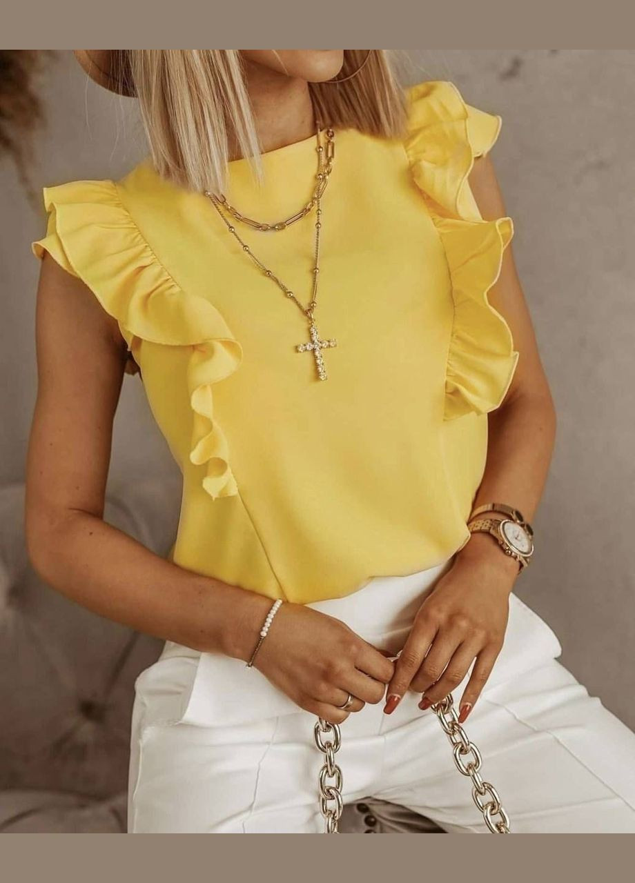 Жёлтая блузка женская Milani