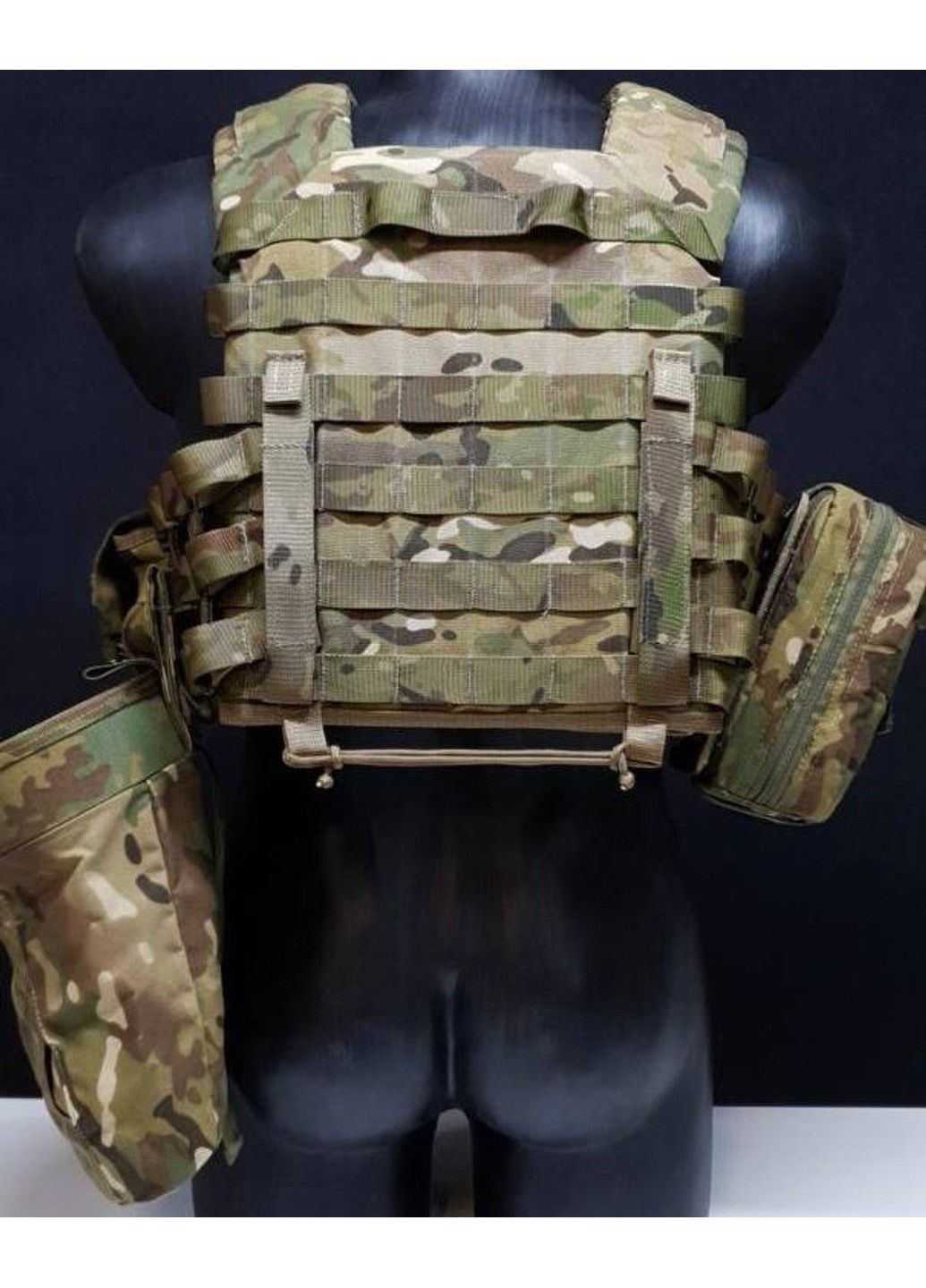 Тактичний комплект плитоноска М6 з підсумками без плит (Мультикам піксель) No Brand (332635870)
