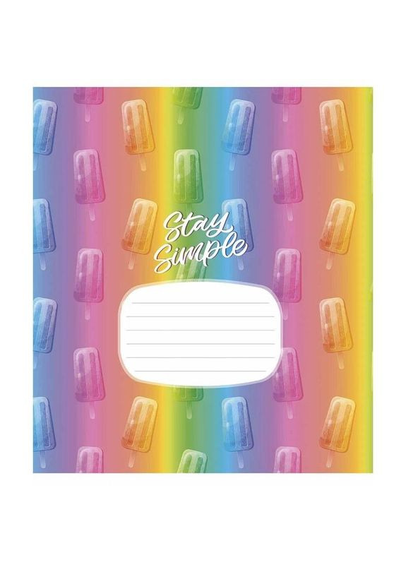 Зошит учнівський "Crazy rainbow" 024-3217L-4 в лінію, 24 аркушів No Brand (330604950)