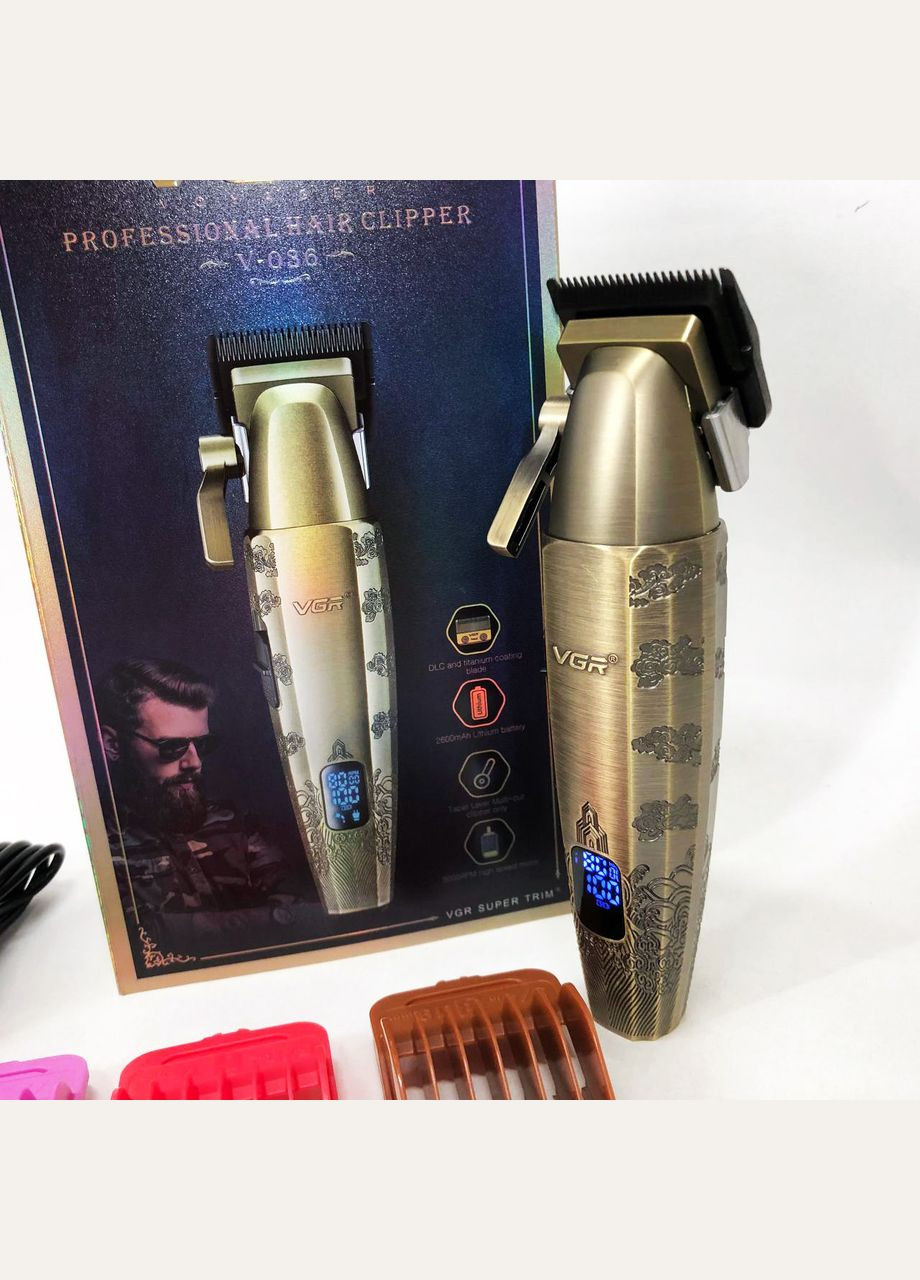 Машинка для стрижки чоловіча V-036, Бездротова електробритва, Бритва SE-324 для бороди VGR (351486374)