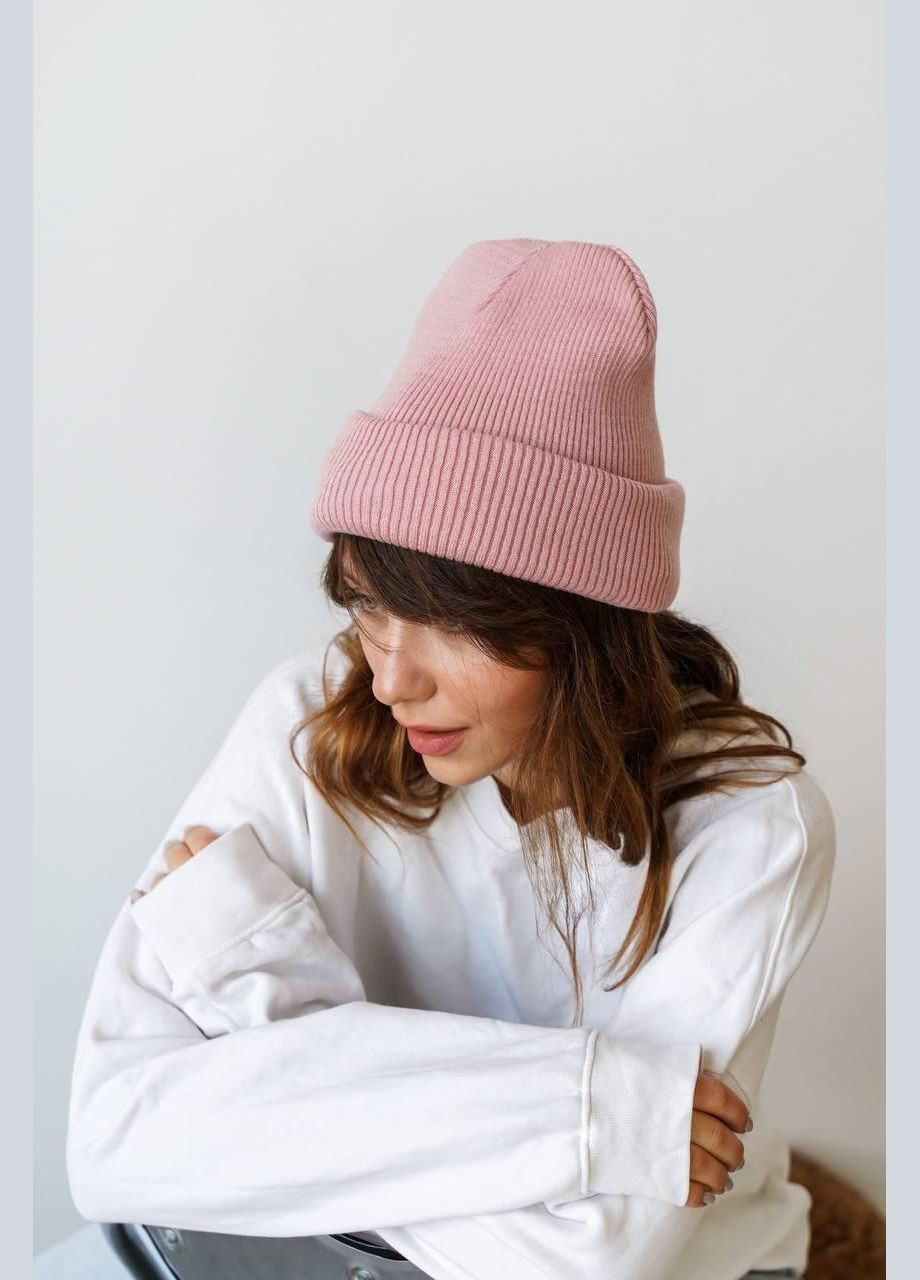 Шапка женская - бини, однотонная, мягкая и удобная JUGO SLOBO STREET (304028326)