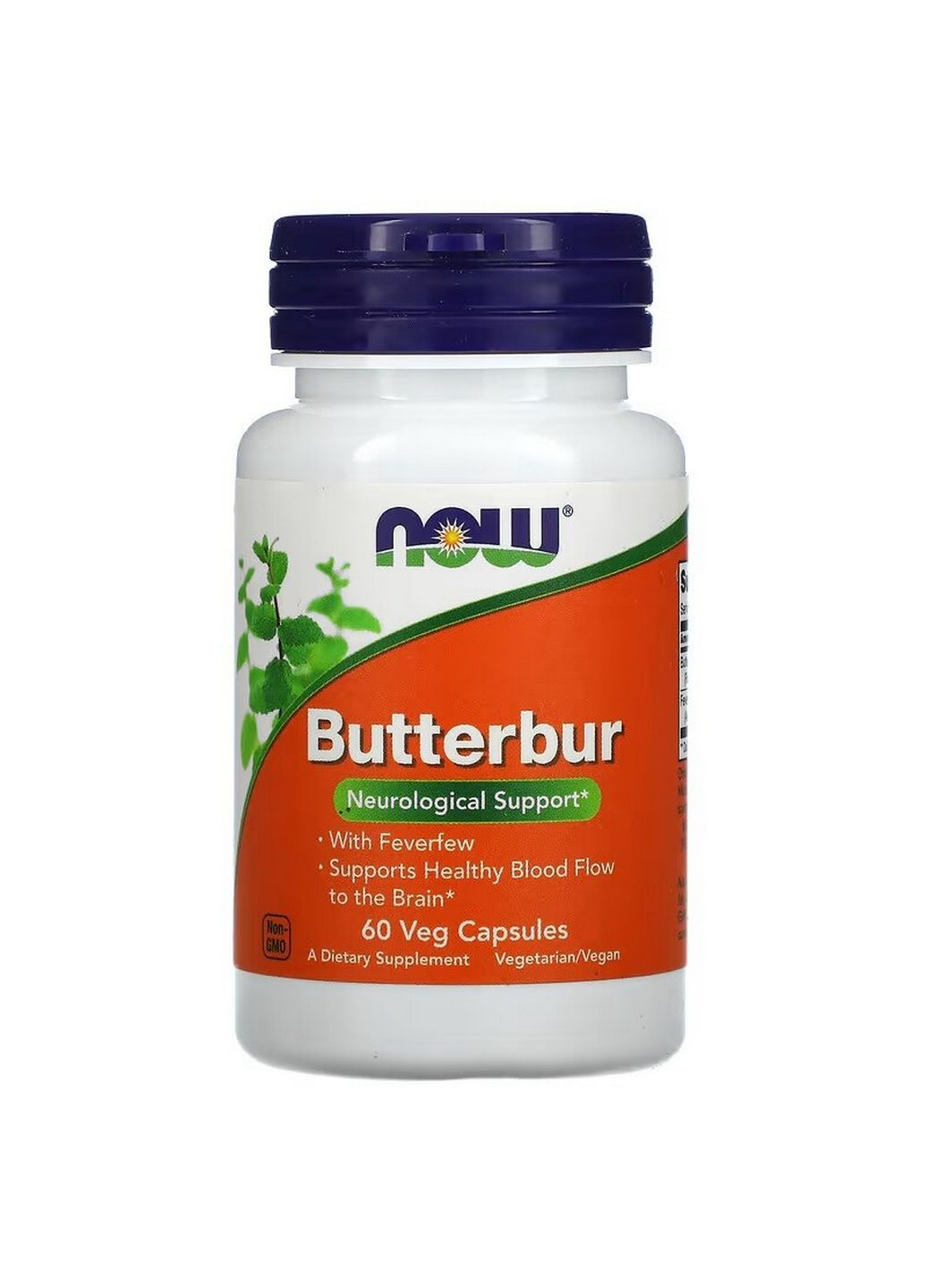 Натуральна добавка Butterbur, 60 вегакапсул Now (293480946)