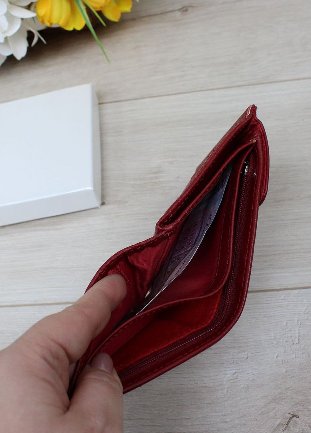 Жіночий гаманець-біфолд із натуральної шкіри Vishnya (322765198)