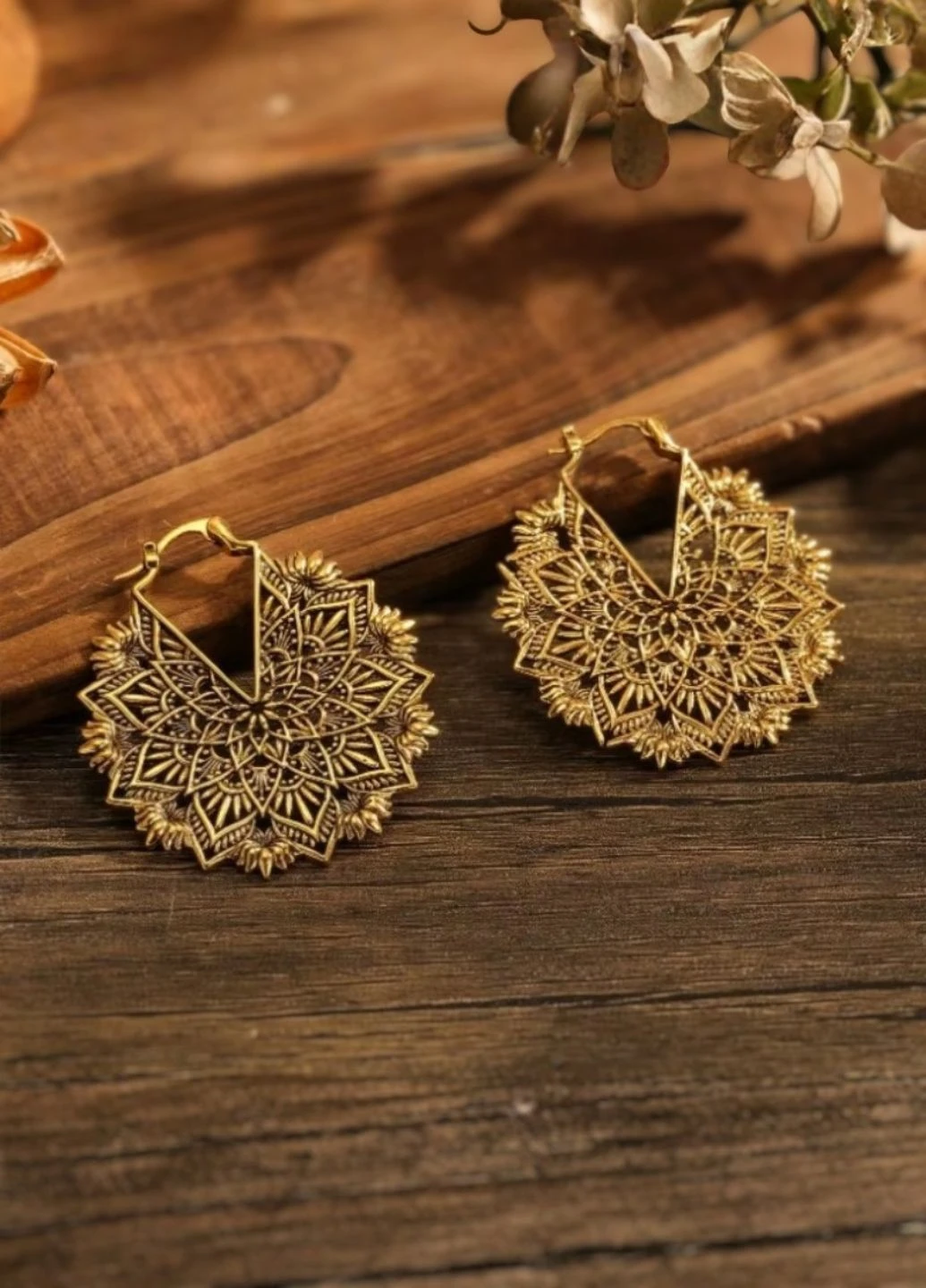 Серьги женские круглые с узором Fashion Jewelry (403179749)