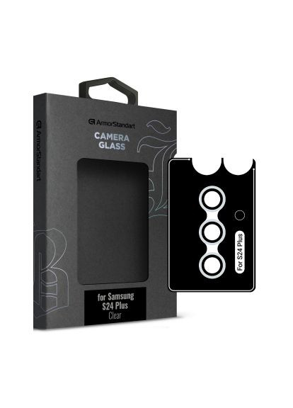 Стекло защитное Camera glass Supreme Black Icon Samsung S24 Plus Clear (ARM76615) ArmorStandart Camera glass Supreme Black Icon Samsung S24 Plus C (366701359)