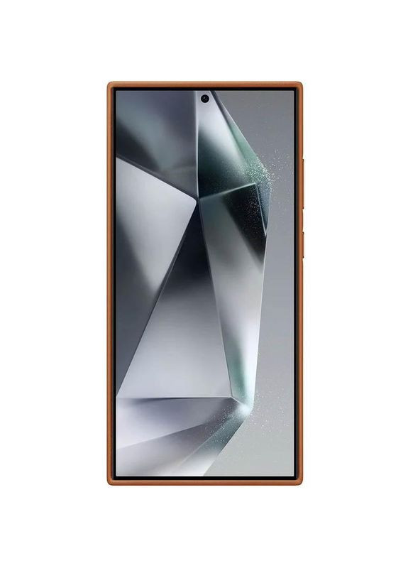Чохол на Samsung Galaxy S24 Ultra / для самсунг галаксі С24 ультра штучна шкіра Brown Epik (364675557)