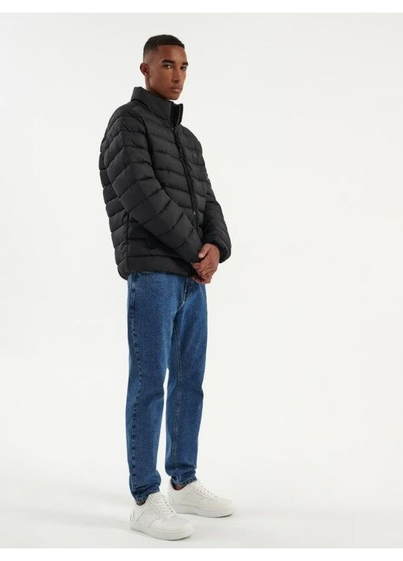 Черная демисезонная куртка 6644m-99x House