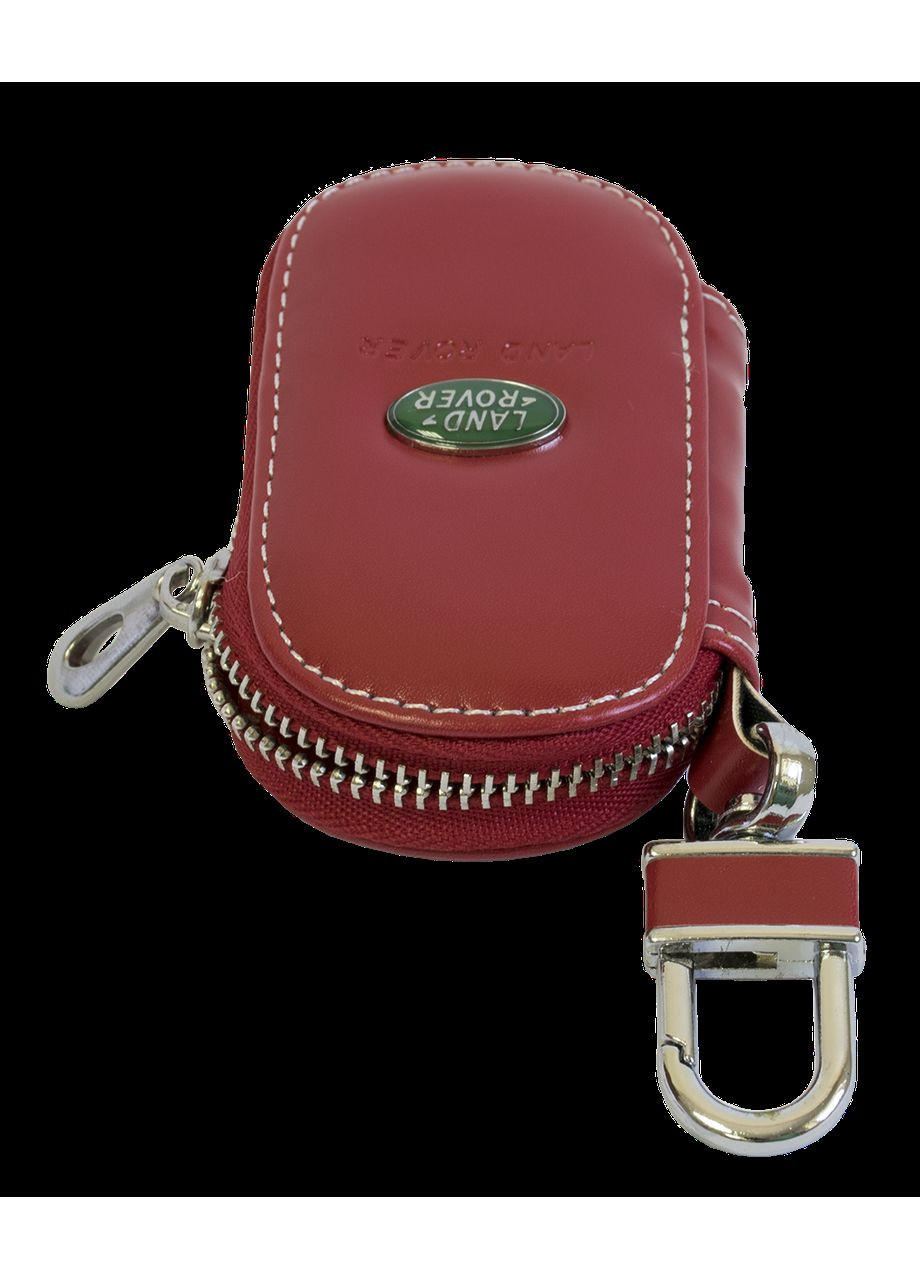 Ключниця, шкіряна автоключниця з логотипом ЛЕНД РОВЕР (червона 15015) Land Rover (360949139)