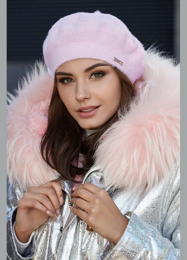 Пушистый стильный вязаный берет Braxton (325617458)