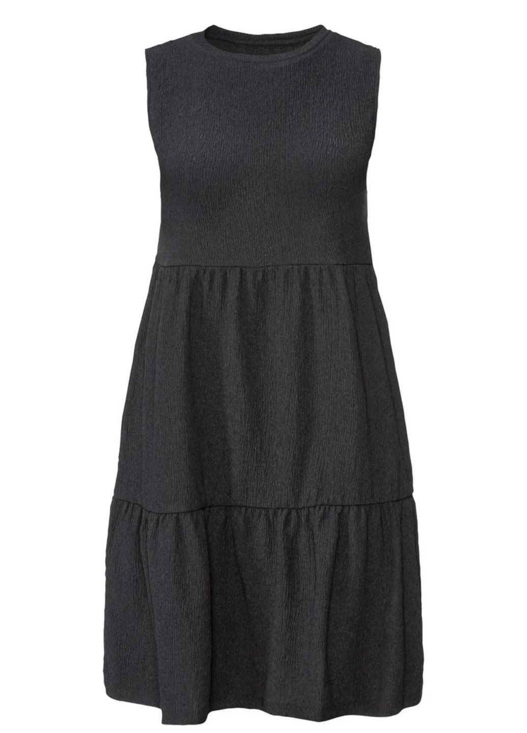 Черное повседневный летнее платье Esmara однотонное