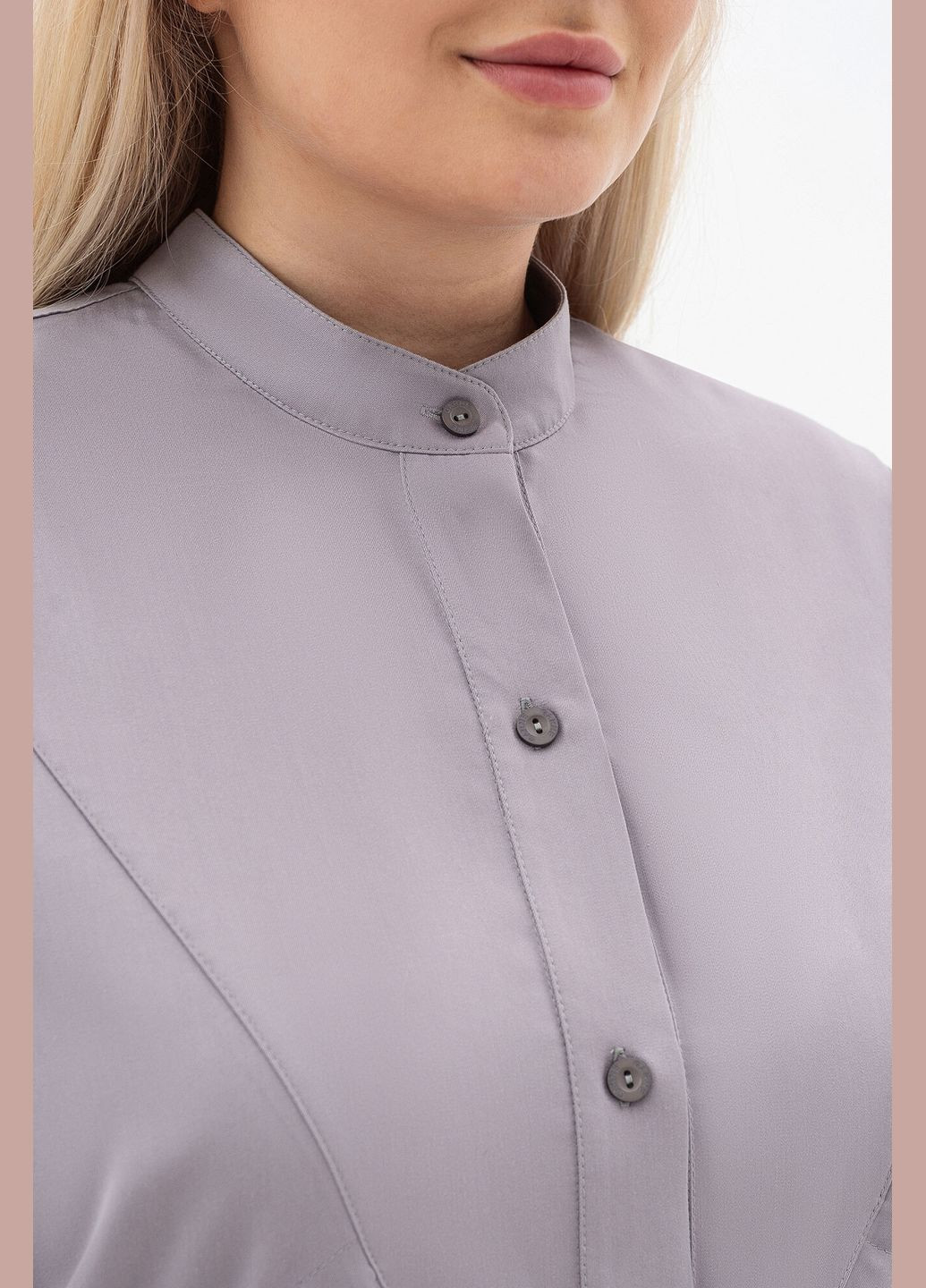 Серая рубашка однотонная Garne