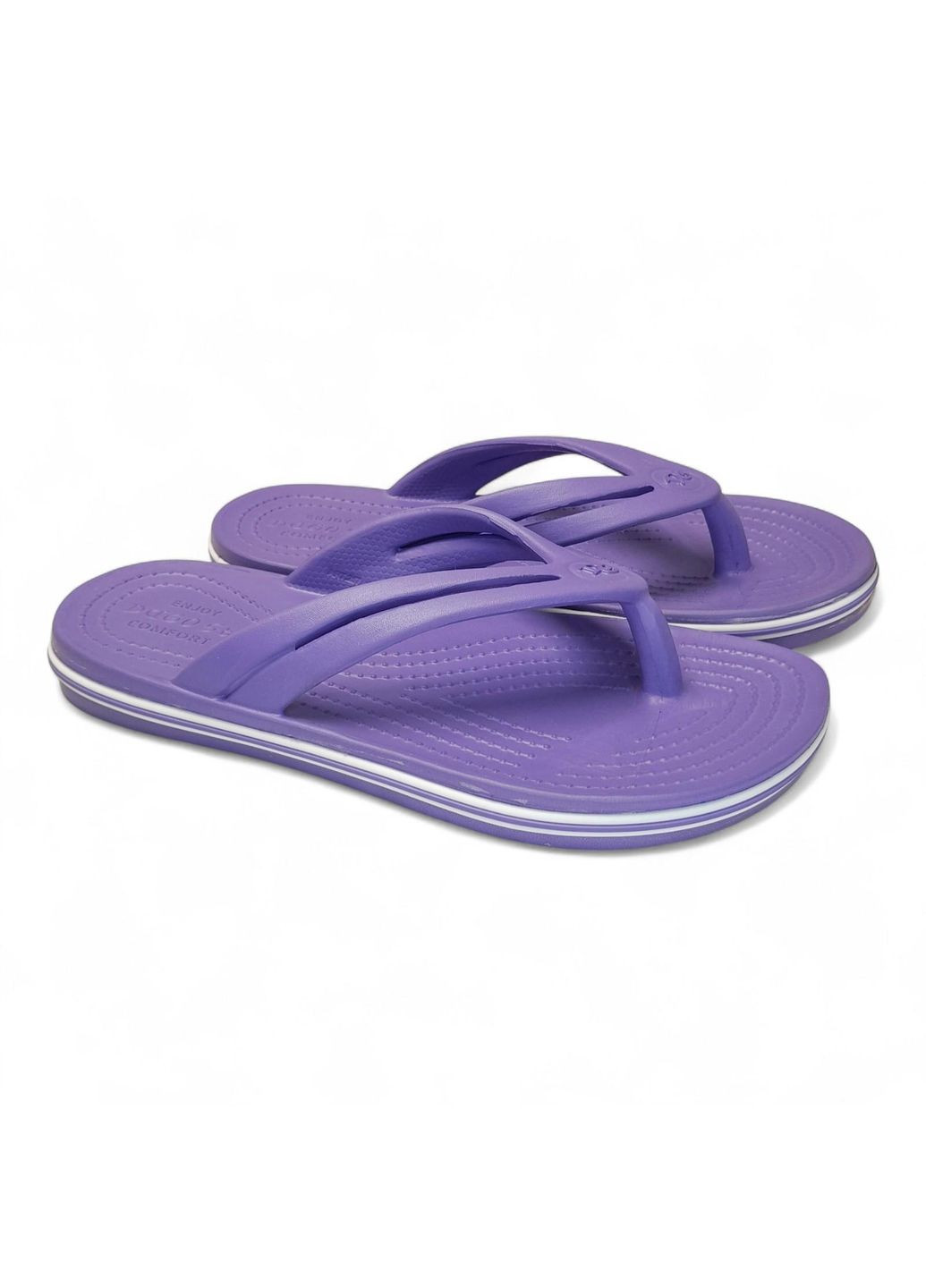 Фиолетовые спортивные женские вьетнамки фиолетового цвета размер 41 (26,5 см) Dago