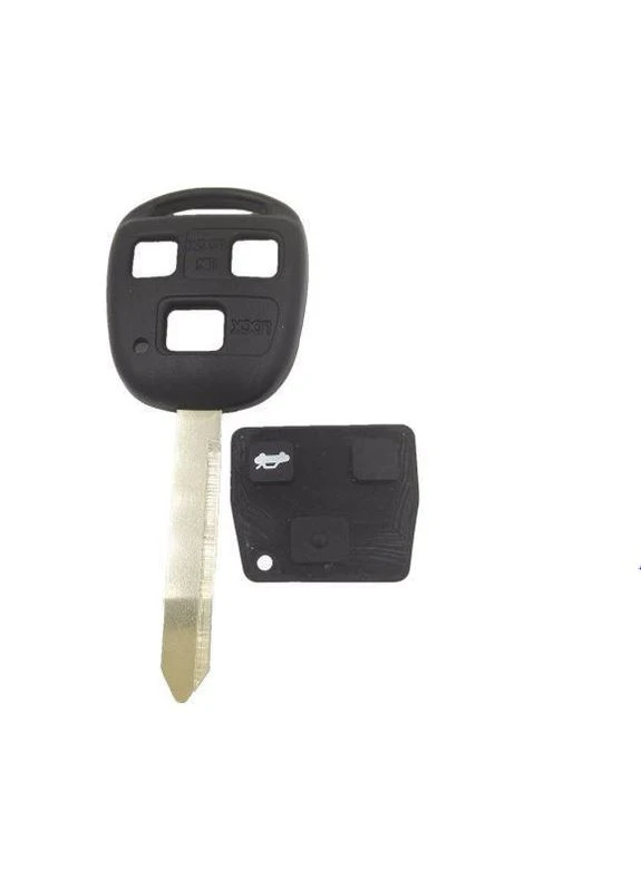 Резиновые кнопки-накладки на ключ Тойота Rav4 (Toyota Rav4) KEYYOU (389018719)