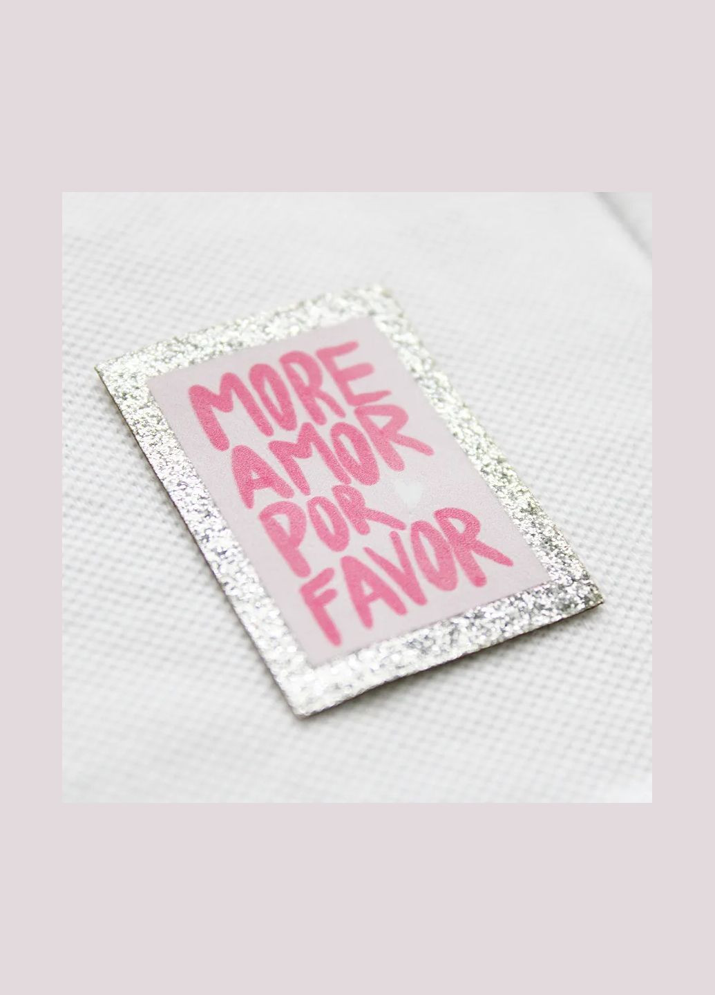 Нашивка з глітеру "More amor" (5740) No Brand (335811301)