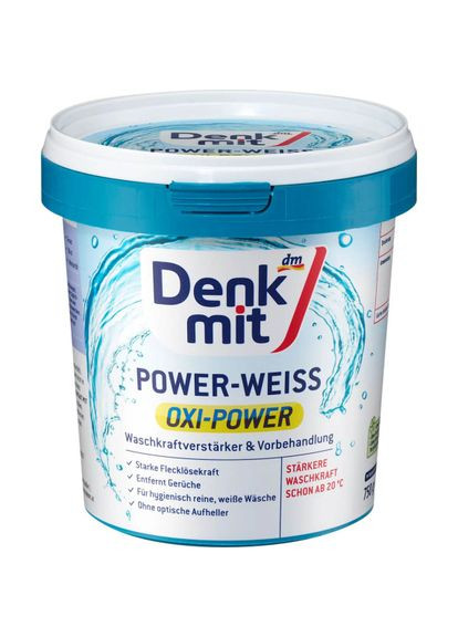 Пятновыводитель и отбеливатель Oxi Power 750 г Denkmit (354179731)