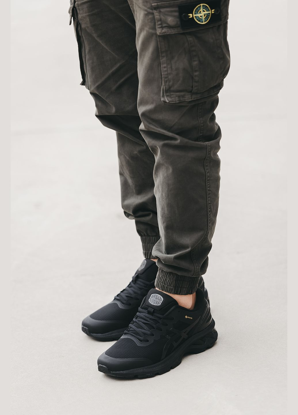 Чорні всесезон кросівки чоловічі asics gel-kayano 27 gore-tex black | асікс гель-каяно 27 чорні No Brand