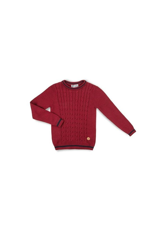 Кофта в'язана з косами (AFB1033-140B-red) NA (301142663)