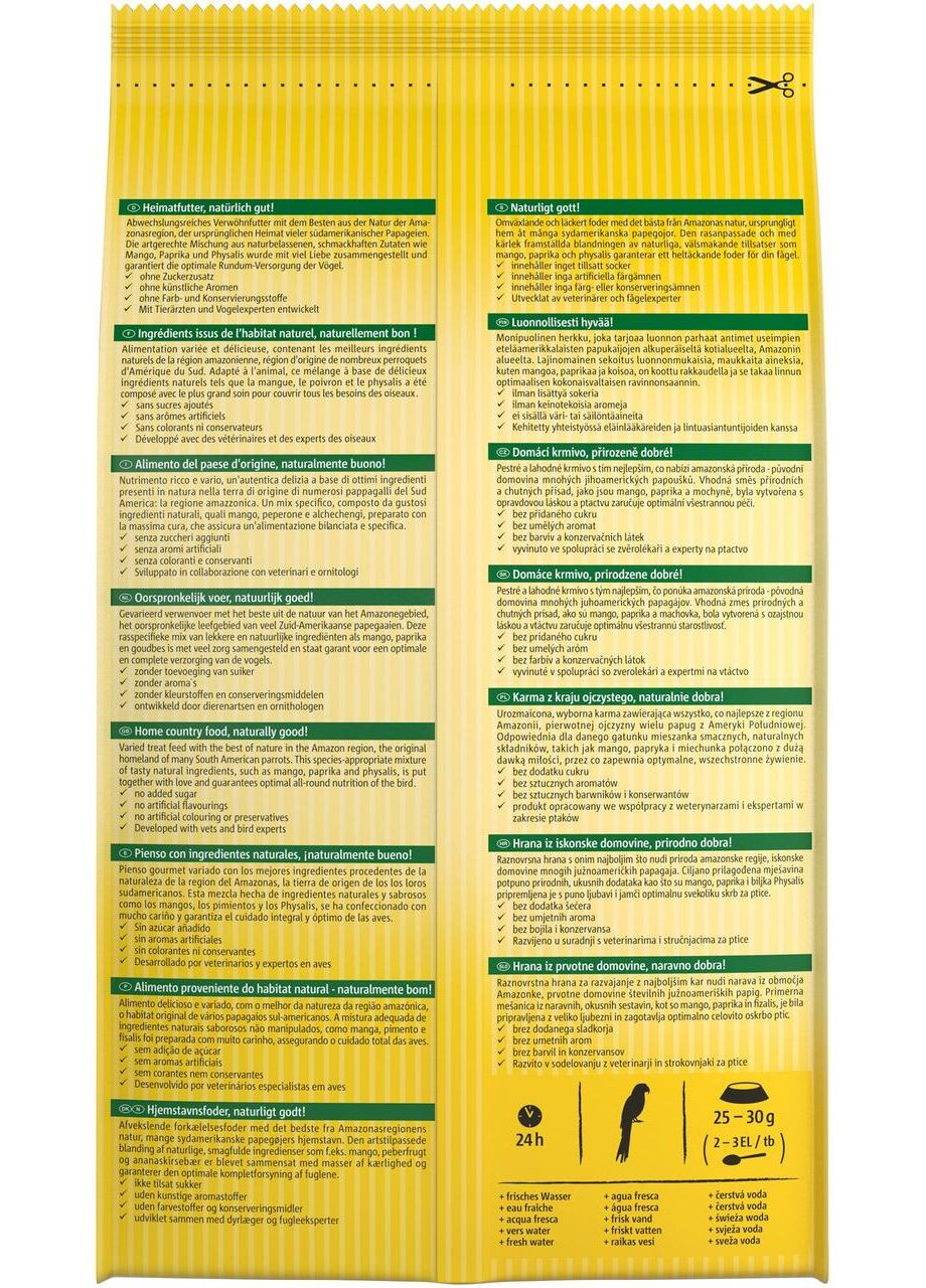 Корм Amazonian для великих амазонських папуг, 750 г Vitakraft (365593378)