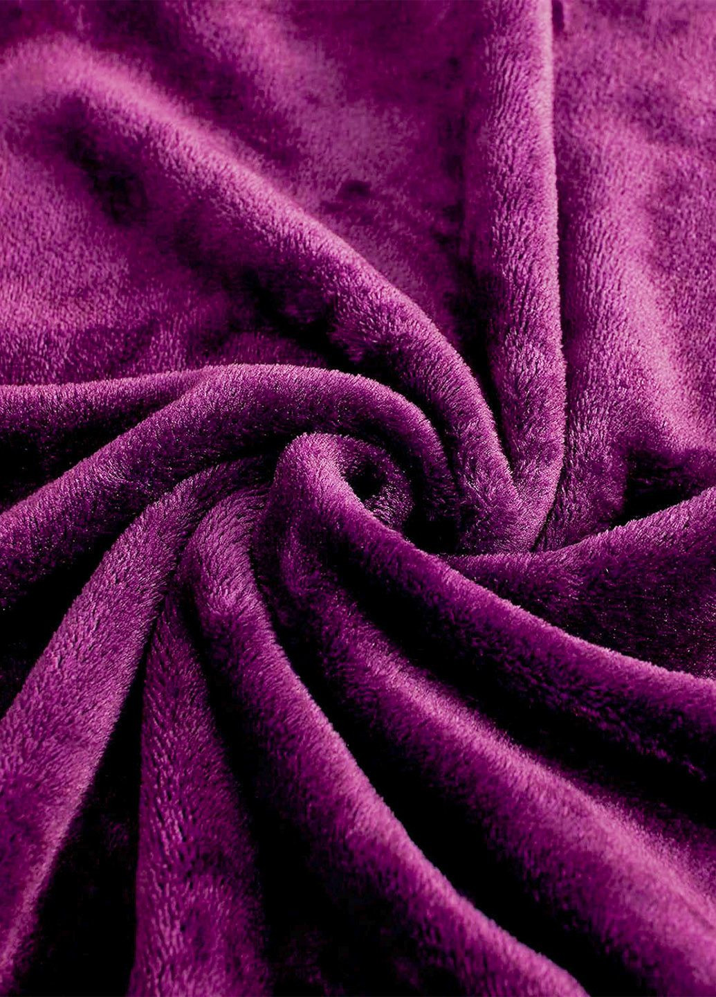 Плед фліс фіолетовий 150x200 см Love You (292802979)