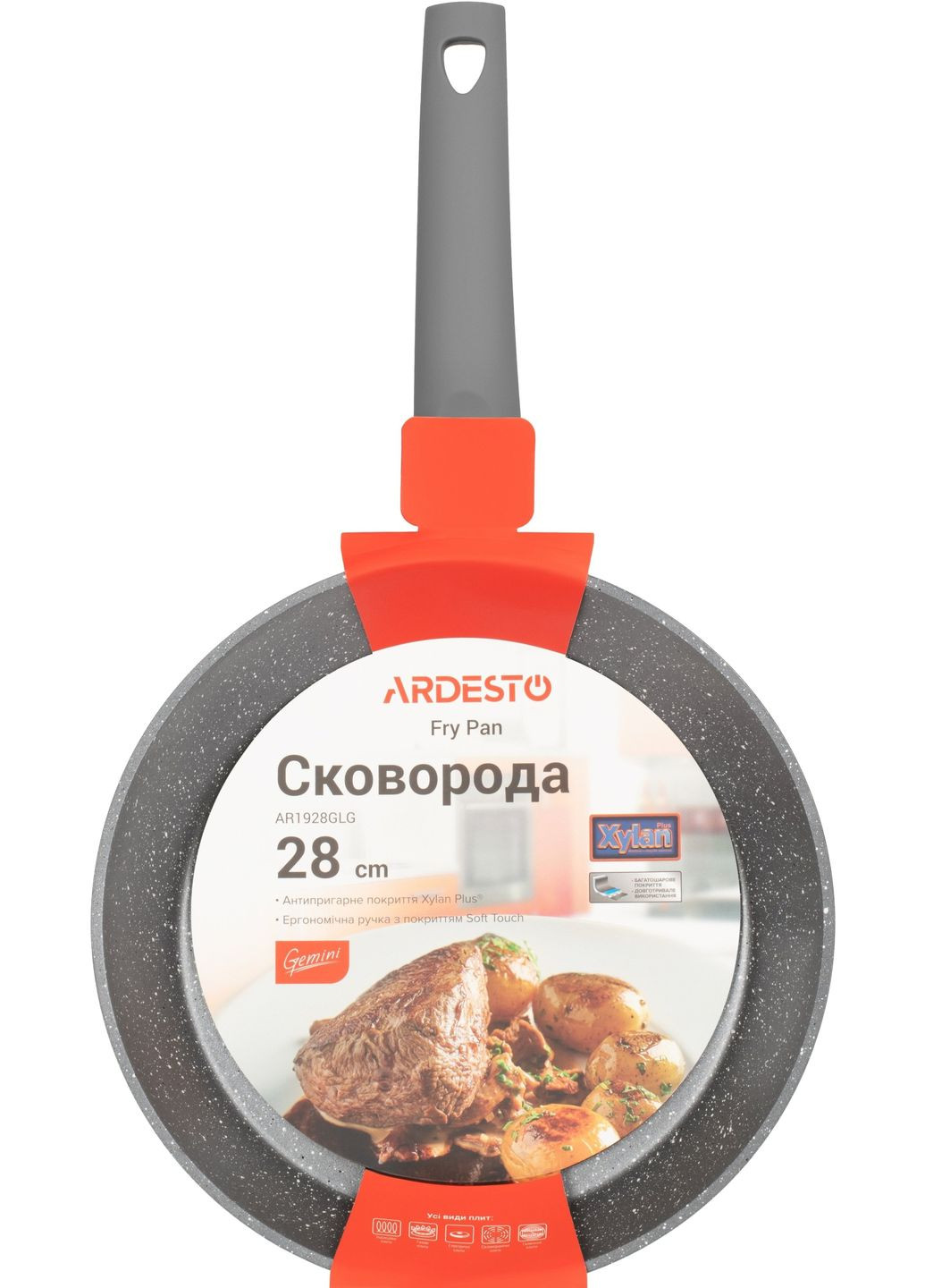 Сковорода Gemini Molise 28см (AR1928GLG) Ardesto (360411529)