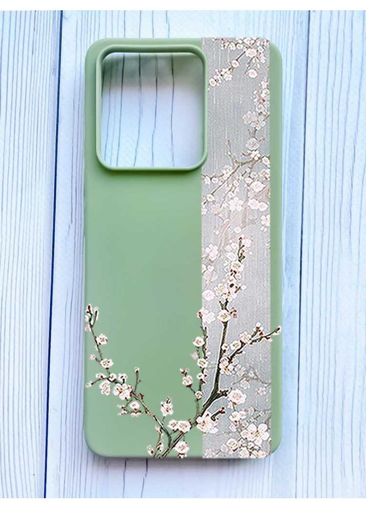 Матовый чехол на Xiaomi Redmi Note 13 Pro 5G Цветущая сакура (принт 285) Creative (355390815)