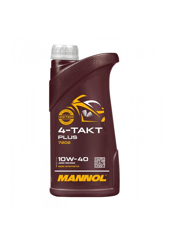 Моторна олива 4T PLUS 10W40 1л MN7202-1 Mannol (369664259)