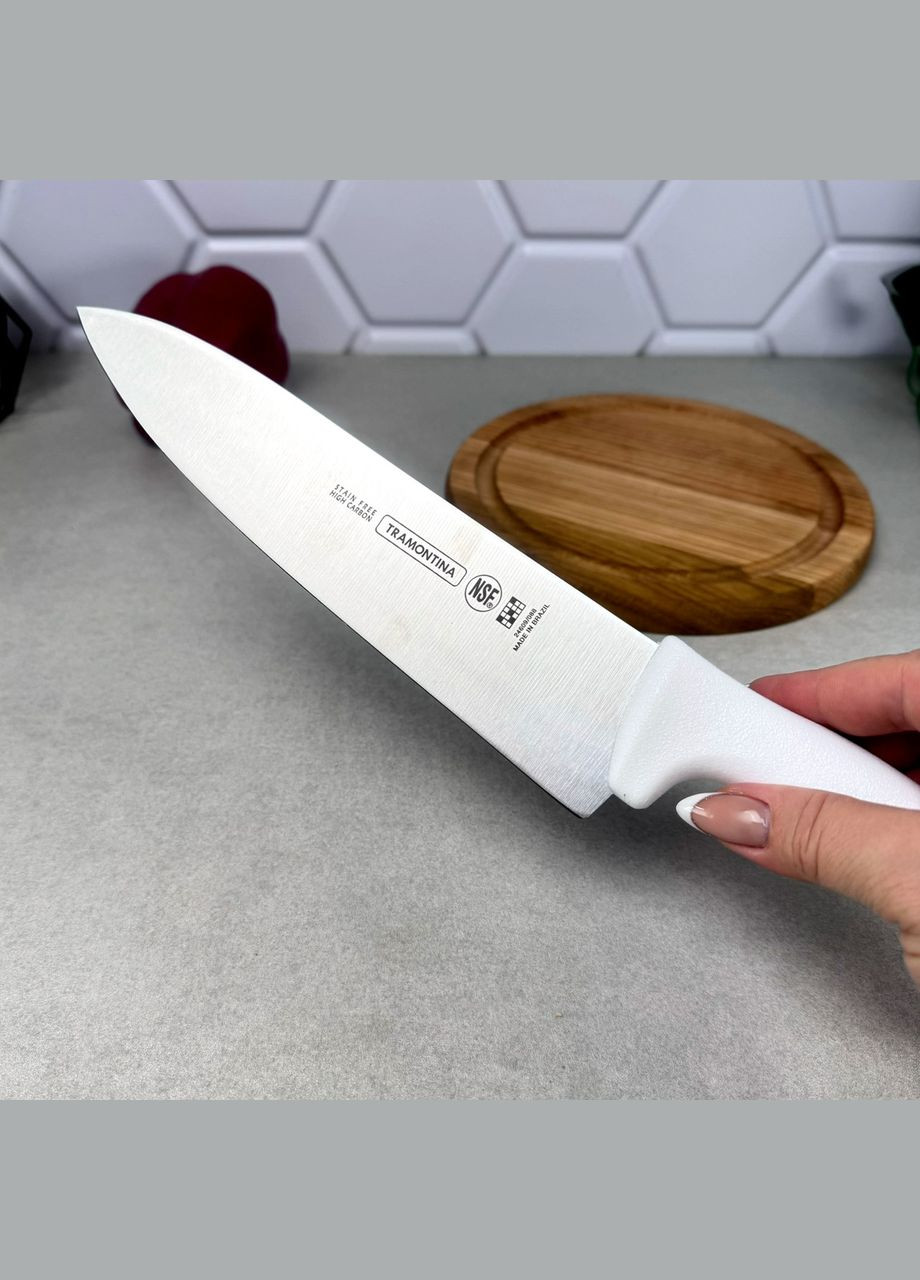 Профессиональный нож для мяса Master 203 мм, нержавеющая сталь, антибактериальная рукоять Tramontina (305074969)