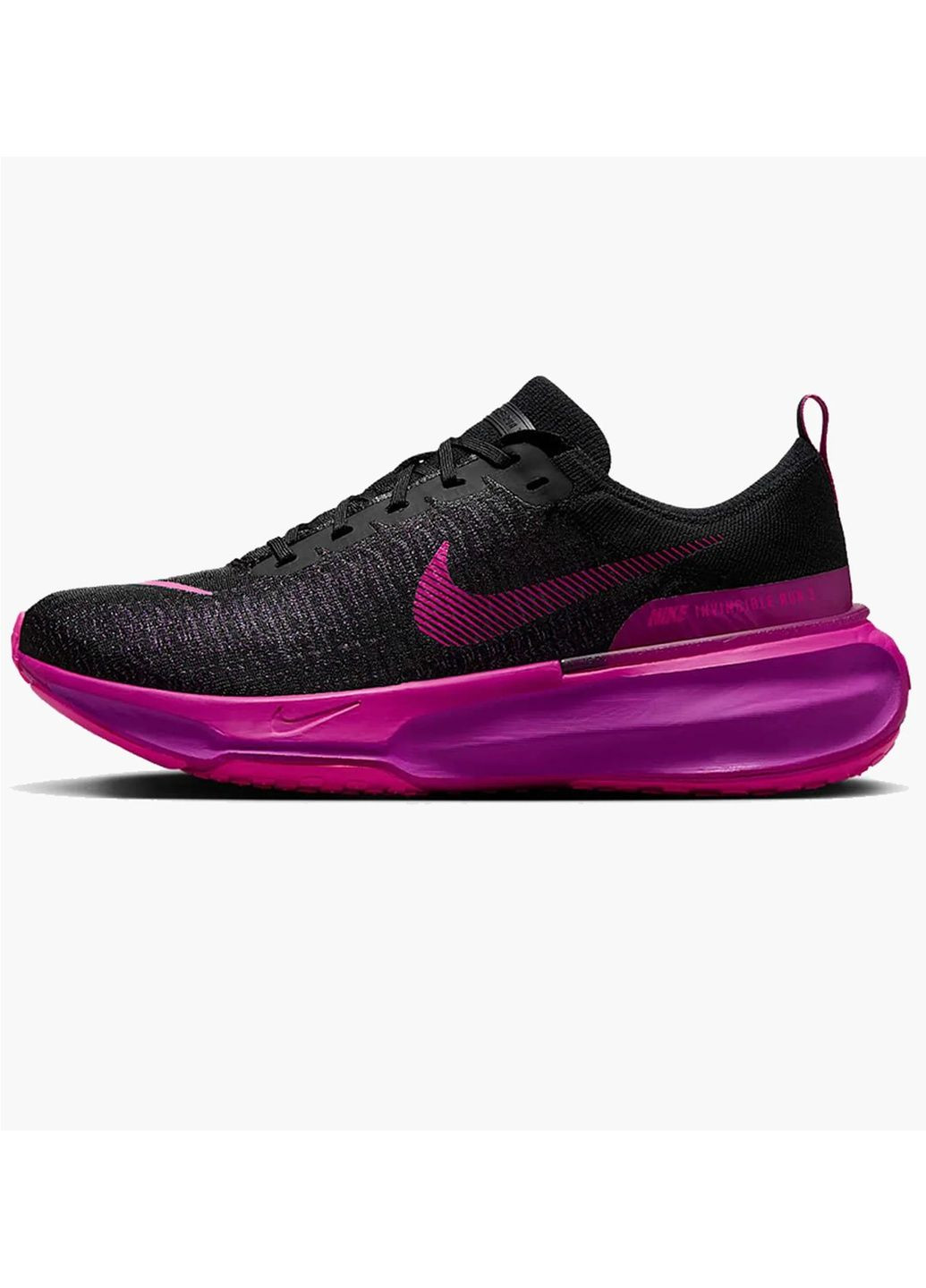 Чорні кросівки чоловічі zoomx invincible run 3 black Nike