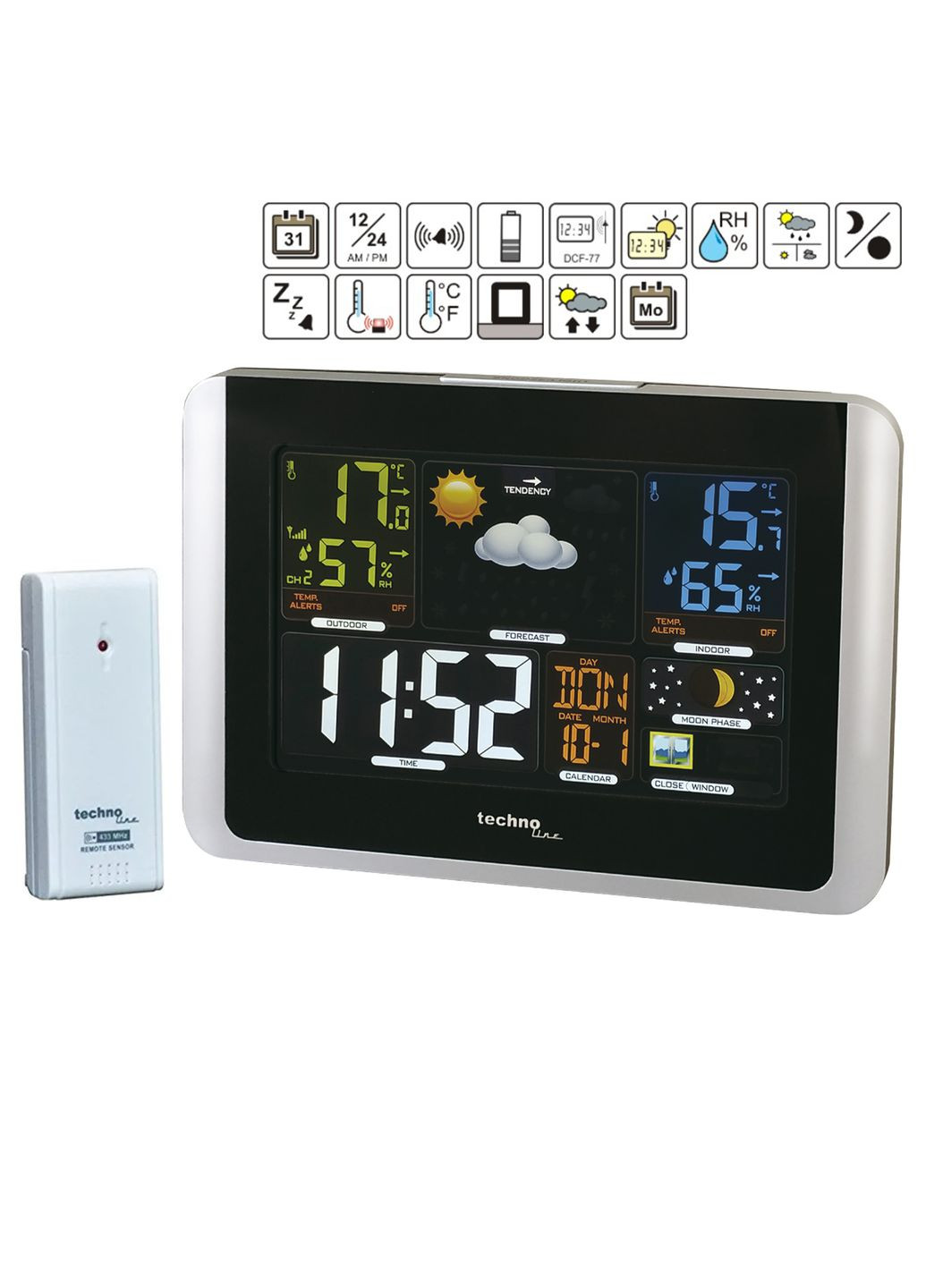 Метеостанция WS6442 Черный (WS6442) Technoline (315341889)