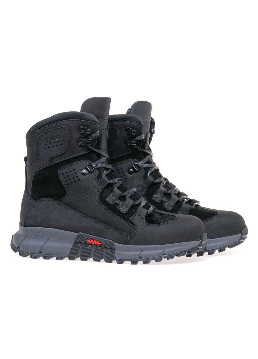 Черные зимние ботинки комфорт 1894-1s-ow/black/nubuk Ikos