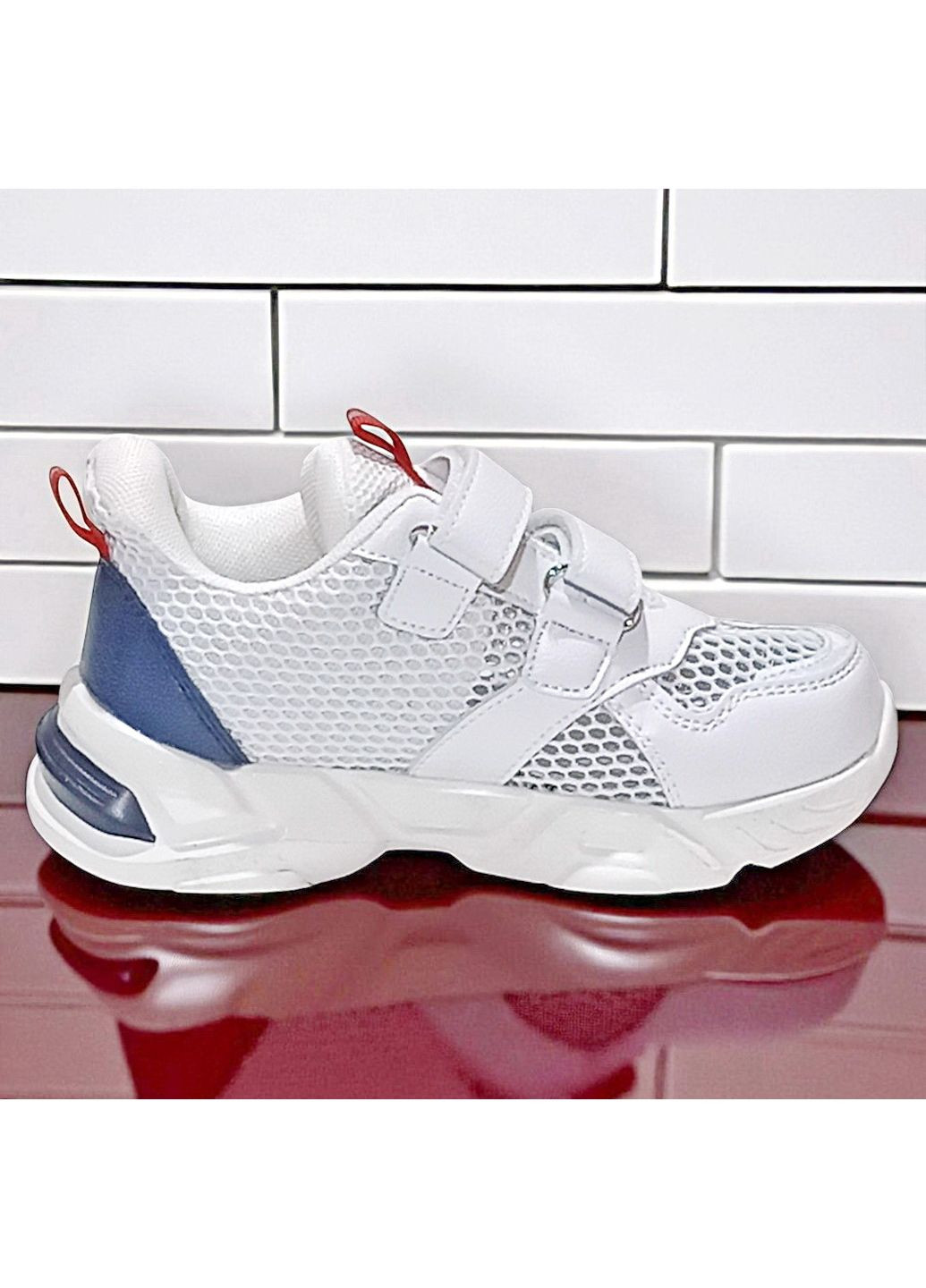 Білі всесезонні ортопедичні кросівки на липучках для дівчинки Tom.M