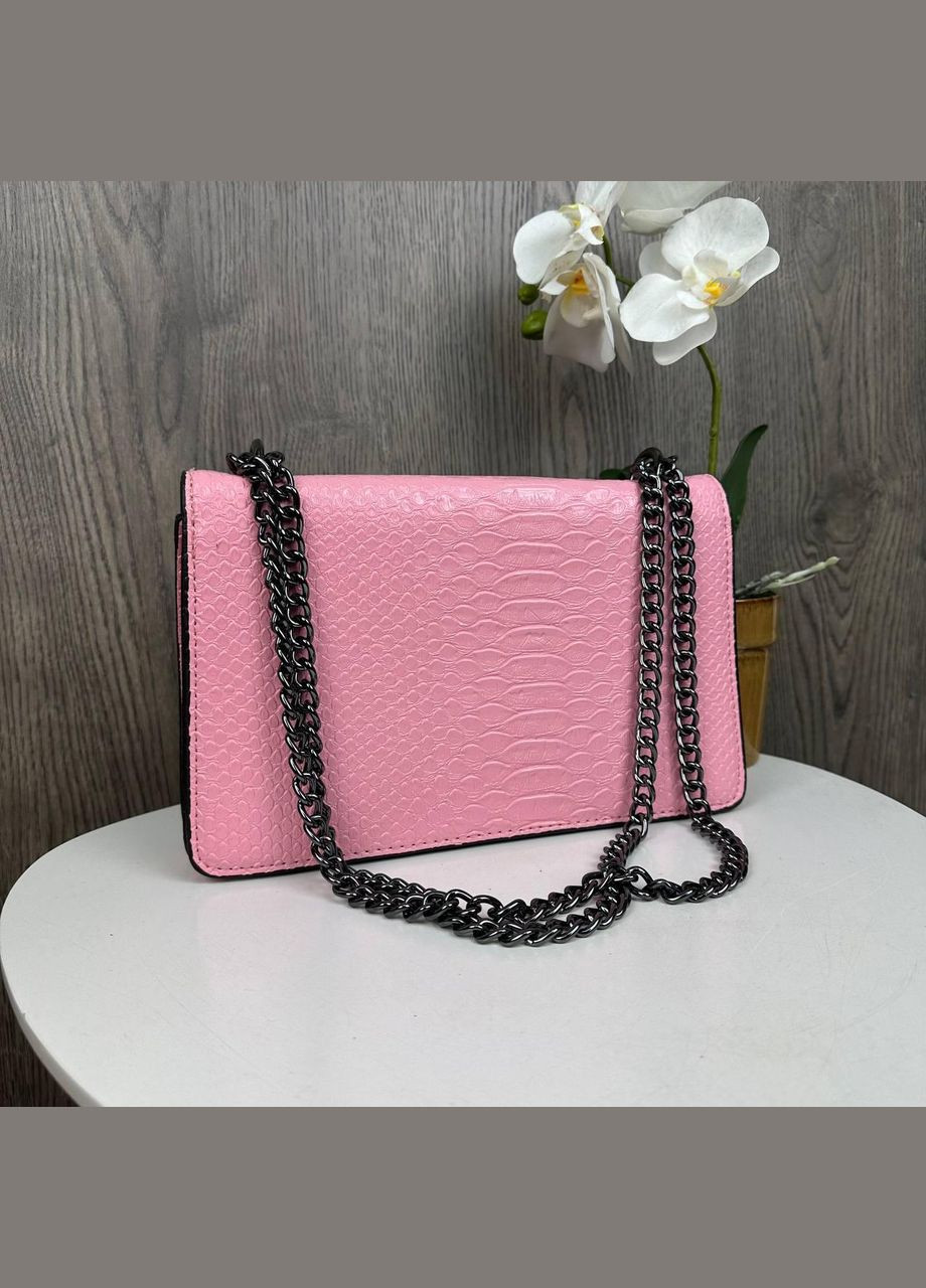 Женская мини сумка клатч под рептилию Подкова, модная маленькая сумочка на цепочке No Brand (334730760)