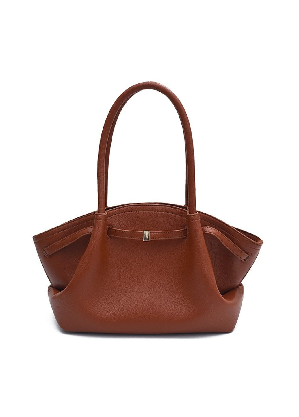 Сумка женская шоппер коричневая с экокожи через плечо No Brand (364134808)