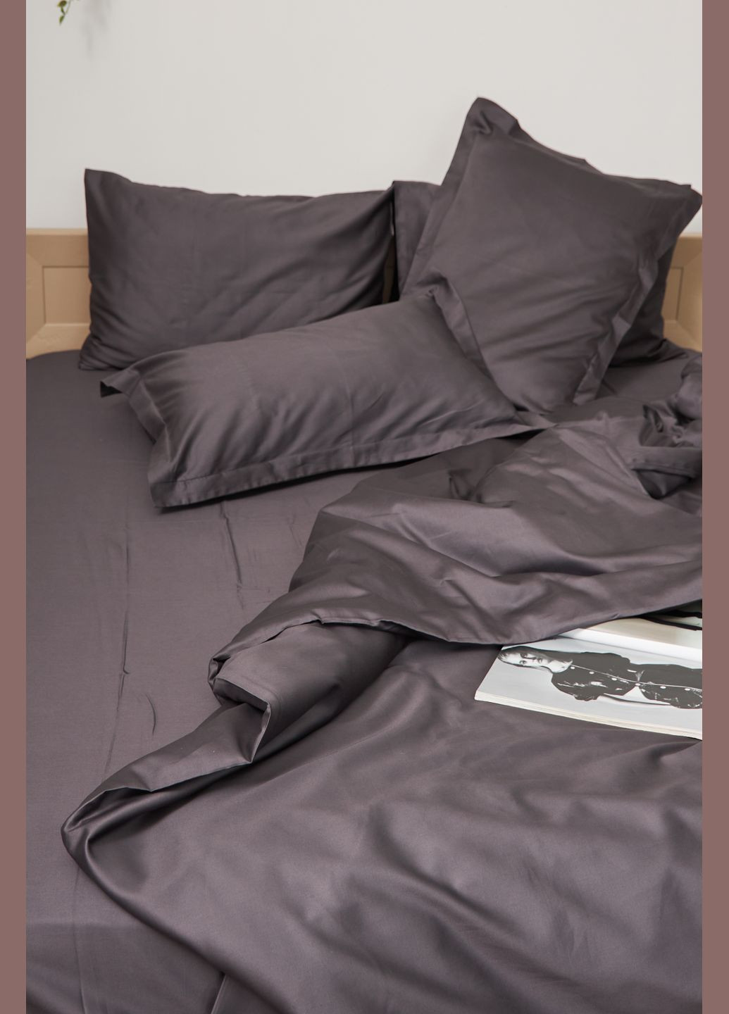 Комплект постельного белья евро 200х220 наволочки 2х40х60 Satin Premium (MS-820000395) Moon&Star Rain Cloud (284416024)