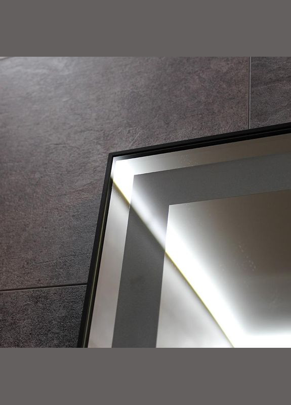 Зеркало LED DEM0061S1 Black 70х90 см Dusel (316720333)