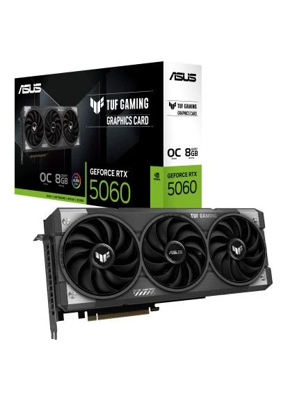 Видеокарта GeForce RTX5060 8Gb TUF GAMING OC (TUF-RTX5060-O8G-GAMING) Asus (394056744)