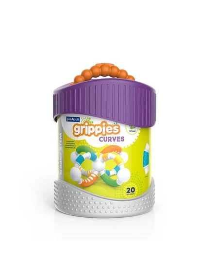 Магнітний конструктор Grippies Curves, 20 деталей (G8319) Guidecraft (339783645)