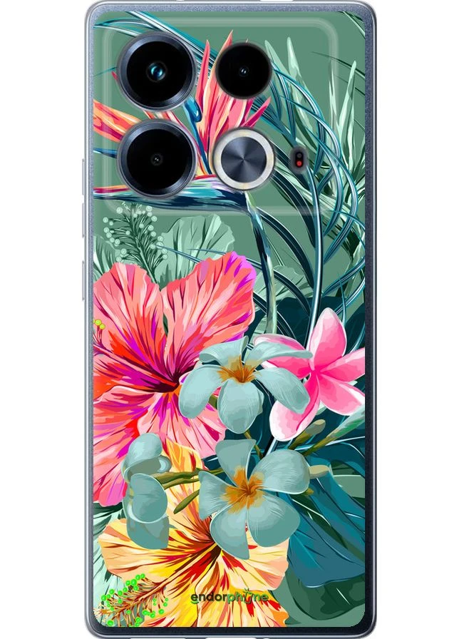 Чехол на Infinix Note 40 Тропические цветы v1 "4667u-3707-70447" Endorphone (387672853)